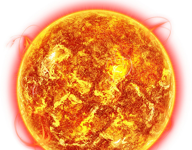 红色太阳素材