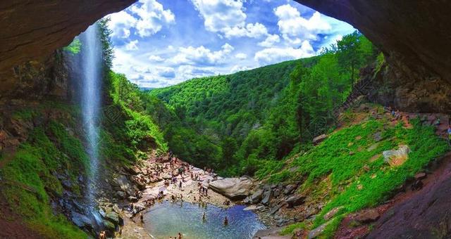 冒险 峡谷 夏时制 环境 叶子 景观 山 自然 户外 人