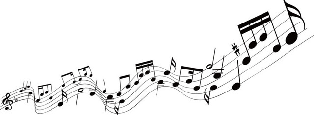 矢量音符五线谱