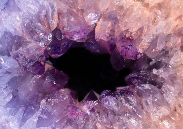 紫水晶 水晶 紫色 特写 石英 矿产 创业板 石 珍贵