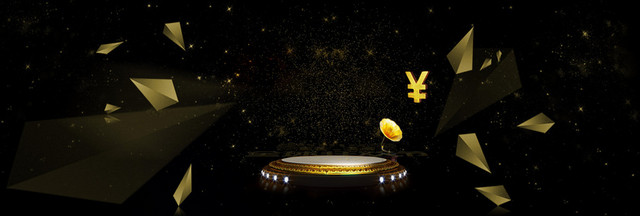 开业科技质感炫酷几何黑色BANNER