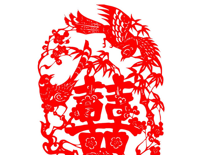中国风婚礼剪纸