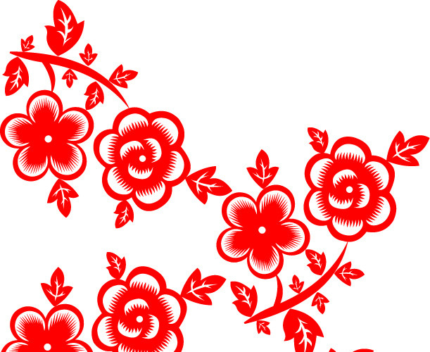 中国风剪纸