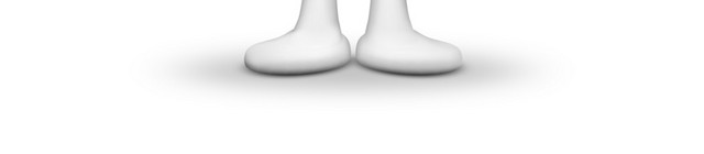 卡通3D立体小人扛画笔