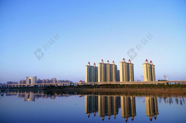 现代城市建筑高层建筑商务背景图片