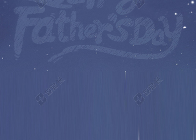 父亲节BANNER父亲节手绘卡通拥抱父女蓝色背景