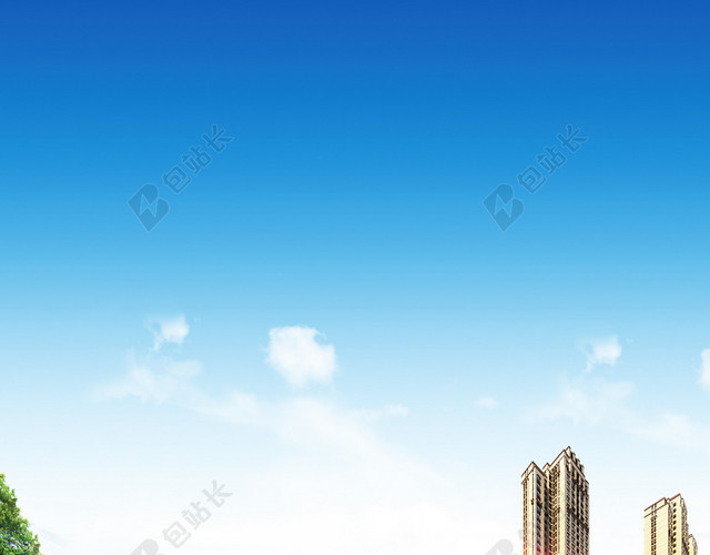 花园景观海报背景素材