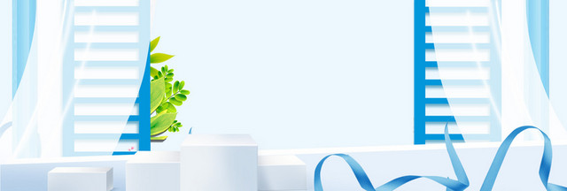 母亲节文艺小清新蓝色BANNER