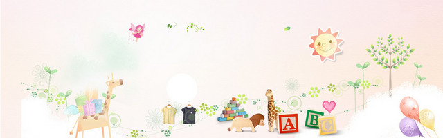 卡通童装清新背景BANNER