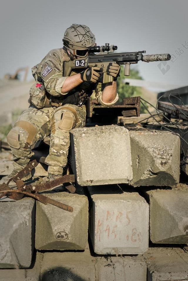 打仗的美国士兵背景图片