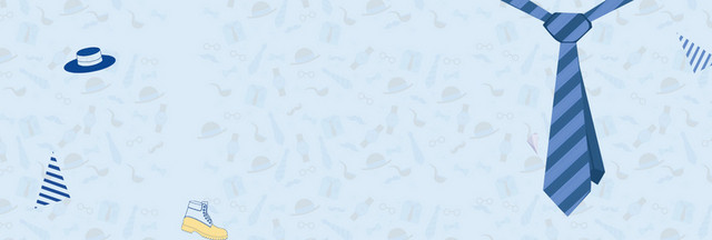 父亲节BANNER父亲节卡通手绘清新BANNER