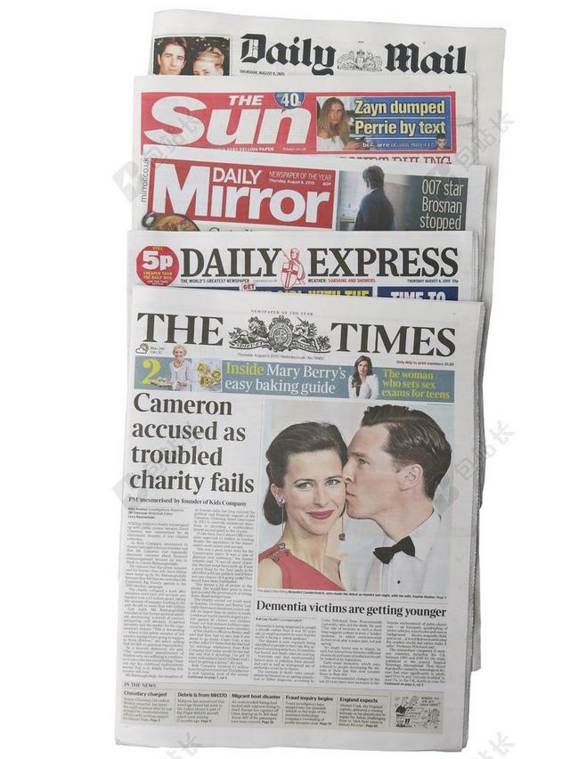英国报纸 时报 》 每日快报 镜像 太阳 每日邮报 英国 英语