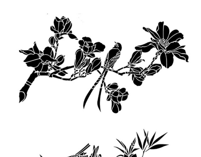 中式花鸟图
