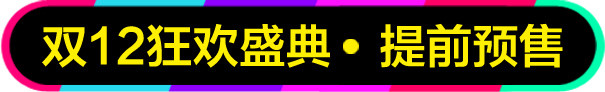 双十二炫彩圆形标题框促销标题