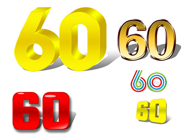 60周年字体