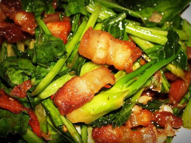 诱人的炒肉背景图片