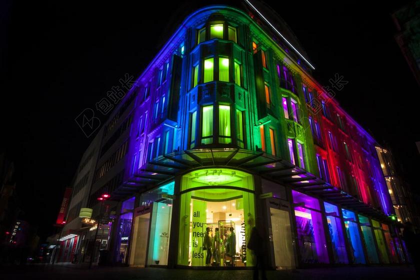 建设 领导 照亮 夜 丰富多彩 LED 的技术 圆照明