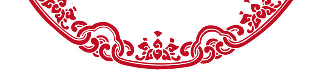 矢量圆形中国风边框