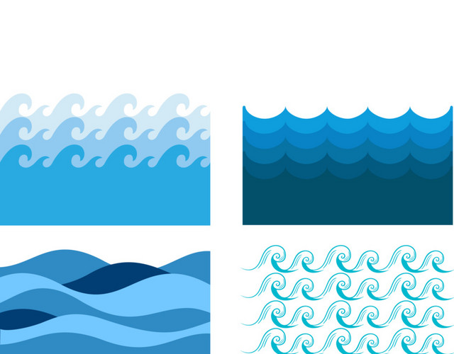 蓝色海浪
