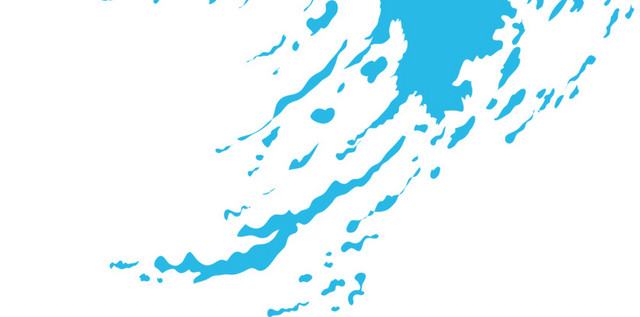 翻滚的矢量蓝色海水图