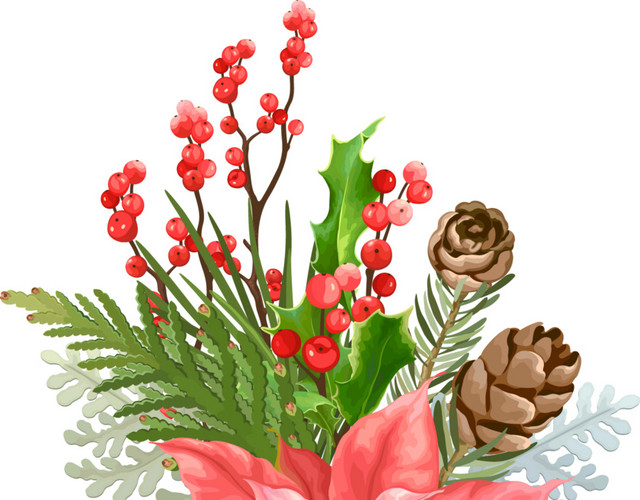 节日彩绘花