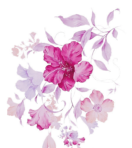 手绘花藤
