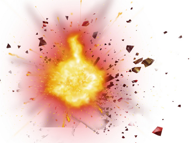 金色爆炸碎片