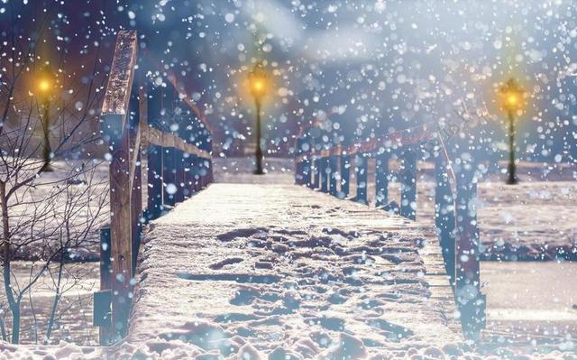 白色唯美雪景圣诞节背景图片