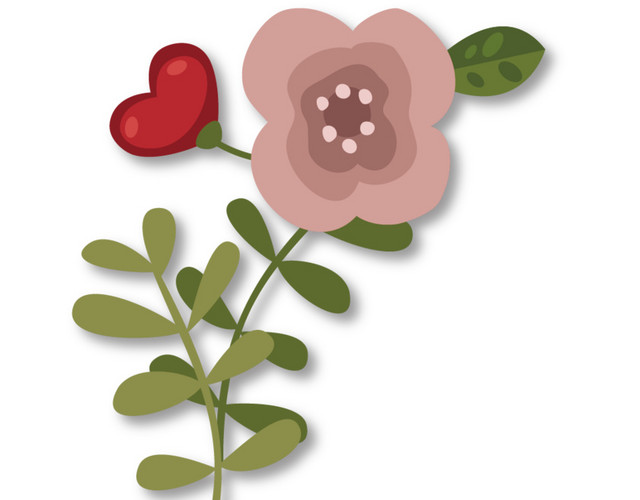 手绘花藤