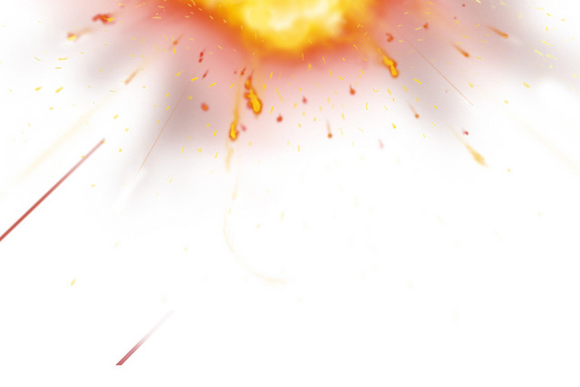 金色火焰爆炸素材
