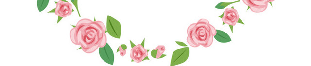 玫瑰花环素材