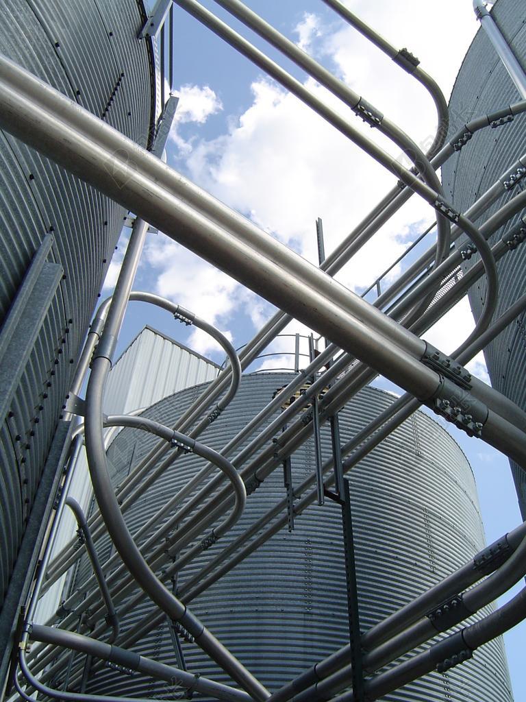 城市工厂建筑背景图片