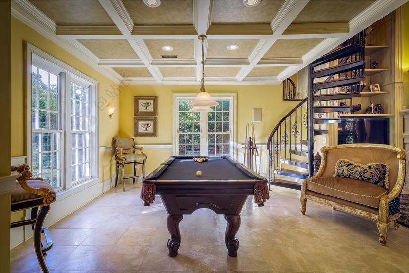 黄色广告时尚简约室内设计背景图片