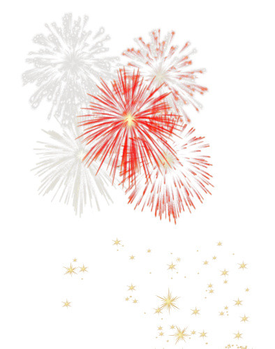 红黄烟花