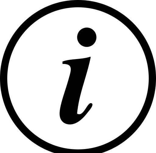 INFO 信息 线性图标