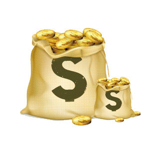金融理财贷款金币钱袋子