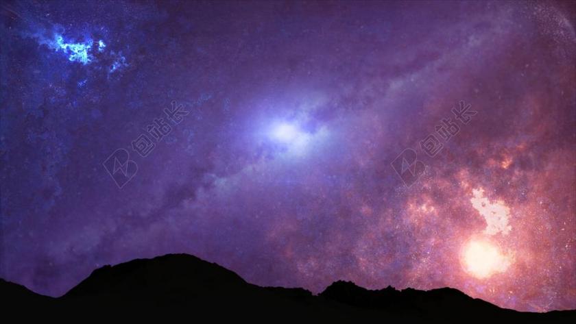 宇宙银河夜明星自然外太空天空光背景图片