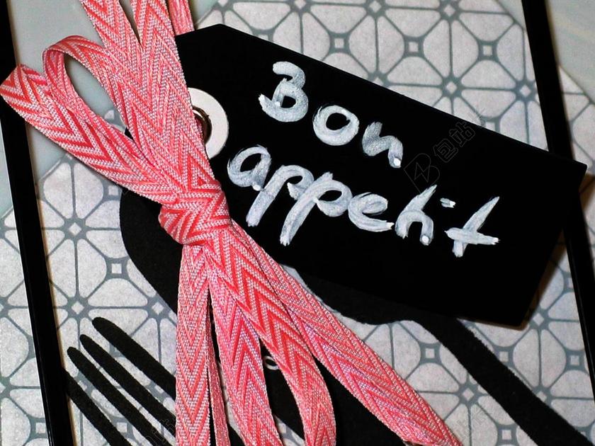 黑色的刀叉背景图片