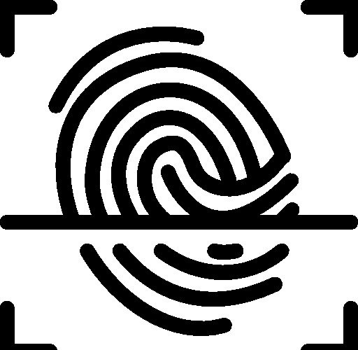 用户界面图标指纹扫描