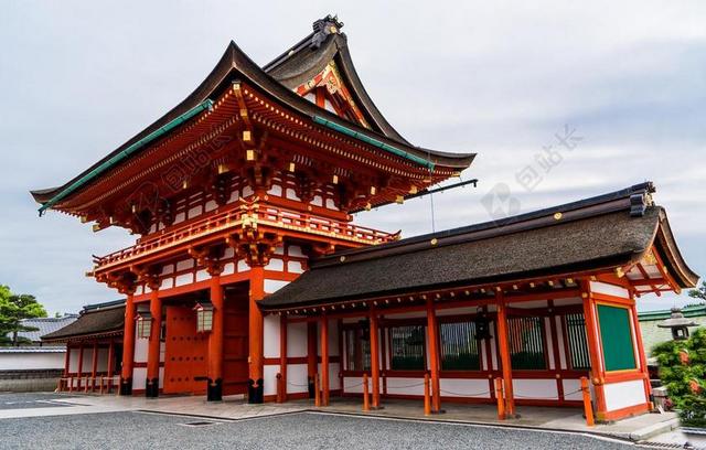 伏见 INARI 寺 京都 日本 文化 神社 著名 里程碑