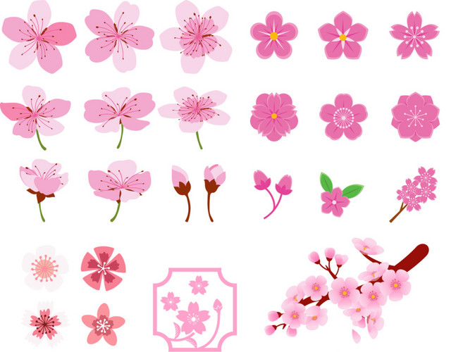 粉色花瓣素材