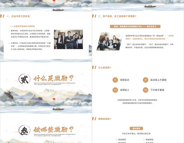 黄色中国风如何激励团队培训