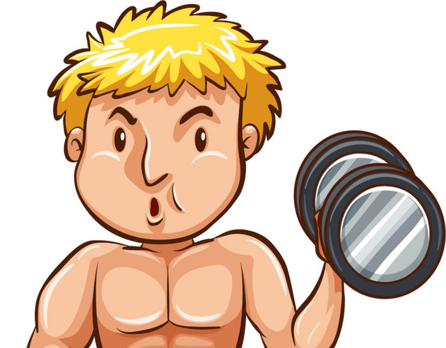 健身肌肉男