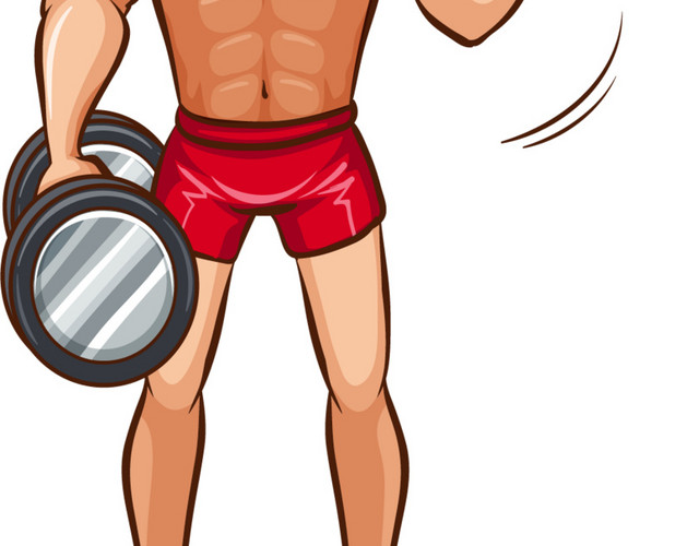 健身肌肉男