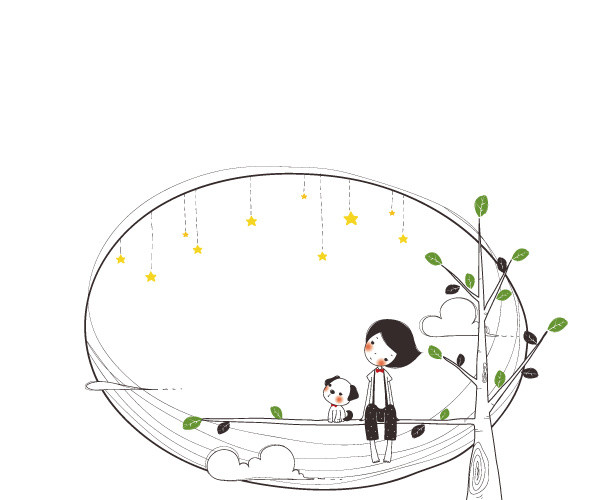 卡通边框花边素材