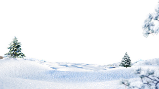 冬季雪地