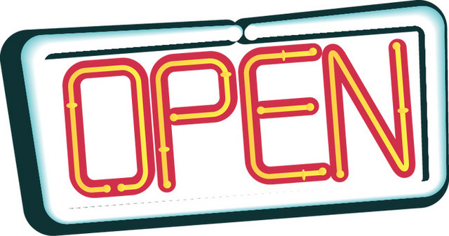 霓虹灯开业营业中OPEN