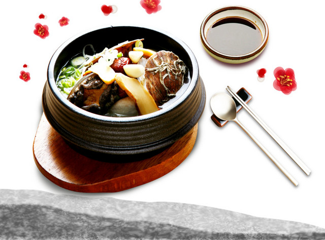 韩国料理宣传海报