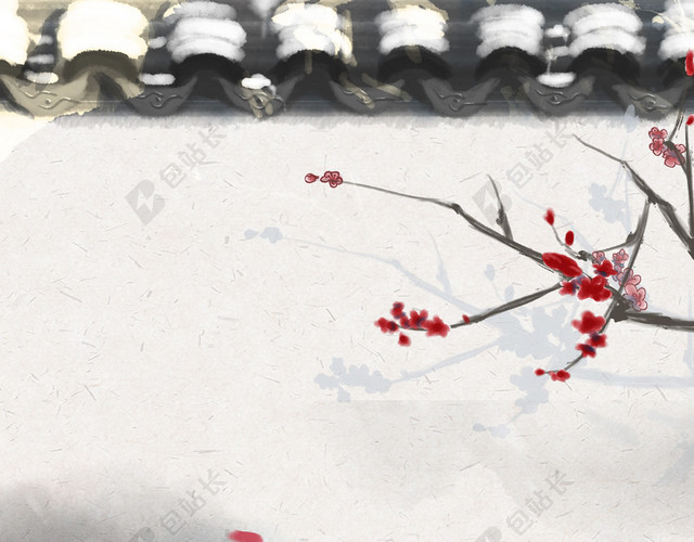 中国风小雪二十四节气海报