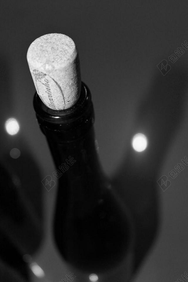 葡萄酒酒瓶的瓶塞背景图片